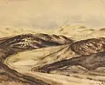 Anita Rée Die Oase in Kampen, 1932/33, Watercolor 39 × 49&nbsp;cm