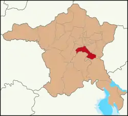 Location of Çankaya in Ankara