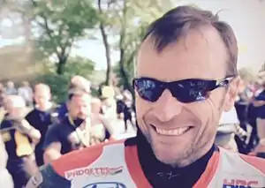 Anstey at the 2014 Isle of Man TT