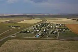 Aerial view of the community