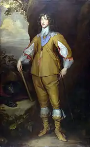 Prince Charles Louis, Count Palatine, by Anthony van Dyck, c. 1637.