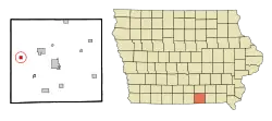Location of Plano, Iowa