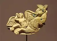 Aquatic divinity, Temple of the Oxus, Takht-i-Sangin, first half of 2nd century BC.