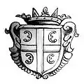 Coat of arms of Serbs (17th century), ed. of Mavro Orbini's Regno degli Slavi (1601)