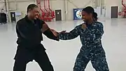 Anthony Arnett running a seminar at Jacksonville Naval Air Station
