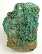 The rare mineral boothite (.mw-parser-output .template-chem2-su{display:inline-block;font-size:80%;line-height:1;vertical-align:-0.35em}.mw-parser-output .template-chem2-su>span{display:block;text-align:left}.mw-parser-output sub.template-chem2-sub{font-size:80%;vertical-align:-0.35em}.mw-parser-output sup.template-chem2-sup{font-size:80%;vertical-align:0.65em}CuSO4·7H2O)