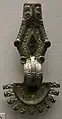The large Lombardic brooch with the terminal in the shape of an animal's head