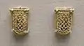 Pair of identical of gold knife chapes (BM)