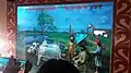 Puctue depuctin King Janak ploughing to discover Sita Mata