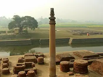 Image 56Pillar erected by India's Maurya Emperor Ashoka (from Human history)