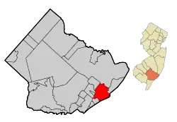 Location within Atlantic County