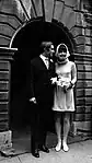 Hepburn's second wedding dress, designed by Givenchy, in 1967