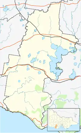 Simpson is located in Corangamite Shire