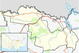 Kiewa is located in Shire of Indigo