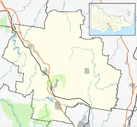 Riddells Creek is located in Shire of Macedon Ranges