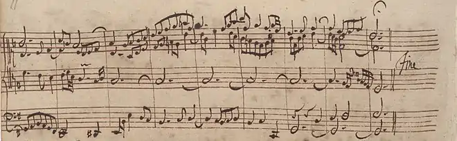 Coda of BWV 653