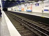View of the station's platforms