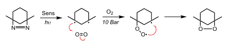 Azide photolysis oxygen trapping