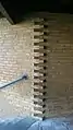 Brick-wall detail (Børglum Hall)
