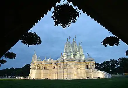 BAPS Shri Swaminarayan Mandir in Chicago, United States.