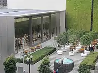 Apple Store on Union Square, back entrance and plaza.