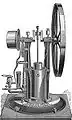 Backus upright gas engine