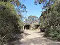 The house is located in isolated bushland