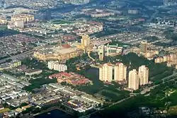 Aerial view of Sunway (looking northeast) in February 2011
