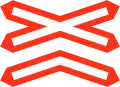 Multiple track railway crossing