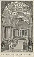 A banquet in the Salle de Spectacle of Tuileries (1810)