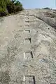 The "Ashoka stairs" leading to Visvakarma.