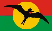 Flag of the Barbuda Council and Unofficial flag of Barbuda.