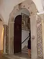 Access door on the first floor