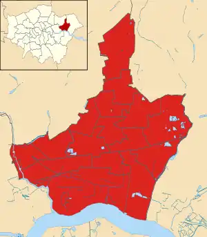Barking and Dagenham 2018 results map