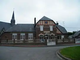 The town hall and school of Barleux
