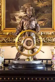 A Cornelius Knudsen barometer in the National Museum of Denmark's "Victorian Apartment" at Frederiksholms Kanal 15-17