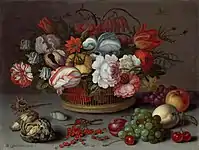 Basket with flowers