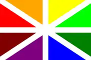 The Basque left-wing nationalist party Herri Batasuna used a logo inspired by the Ikurriña