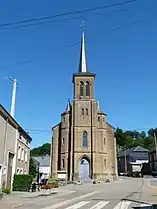 Battincourt, village church