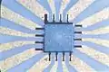 Figure 11. Compliant bonded beam leaded silicon integrated circuit