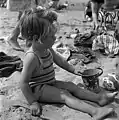 An image from the Geoff Charles (1909-2002) Collection: a Sunday school trip to Rhyl; Geoff Charles 20 July 1955