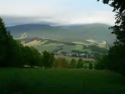 Bělá pod Pradědem in the valley