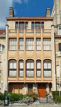 Facade of the Hôtel van Eetvelde, Brussels (1898–1900)
