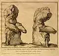 Print of the Belvedere Torso; Domenico De Rossi, Raccolta del Scultore Antiche e Moderne. 1704. Engraving. Plate IX. 28 × 29 cm.