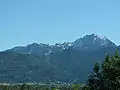 The Benediktenwand seen from the motorway to Garmisch (taken south of Penzberg)