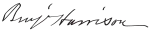 Benjamin Harrison's signature