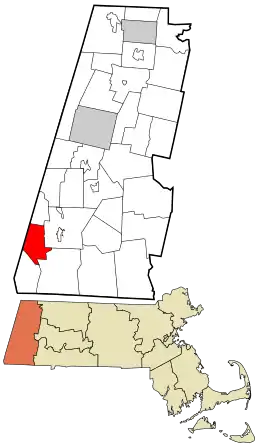 Location in Berkshire County and the state of Massachusetts.