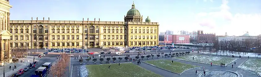 Panorama of how the finished reconstruction was intended to look, 2008