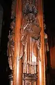 Beverley organ casing carving