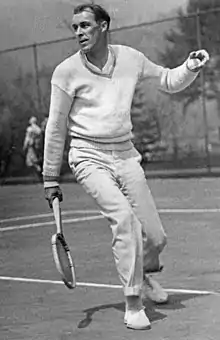 Image 42Bill Tilden, a joint all-time record holder in men's singles (from US Open (tennis))